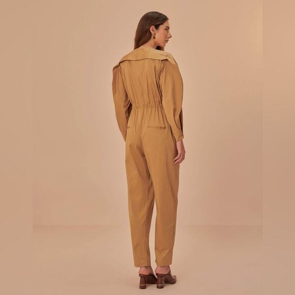 Farm Rio Brown Raglan Sleeve Jumpsuit XL - Picture 5 of 9